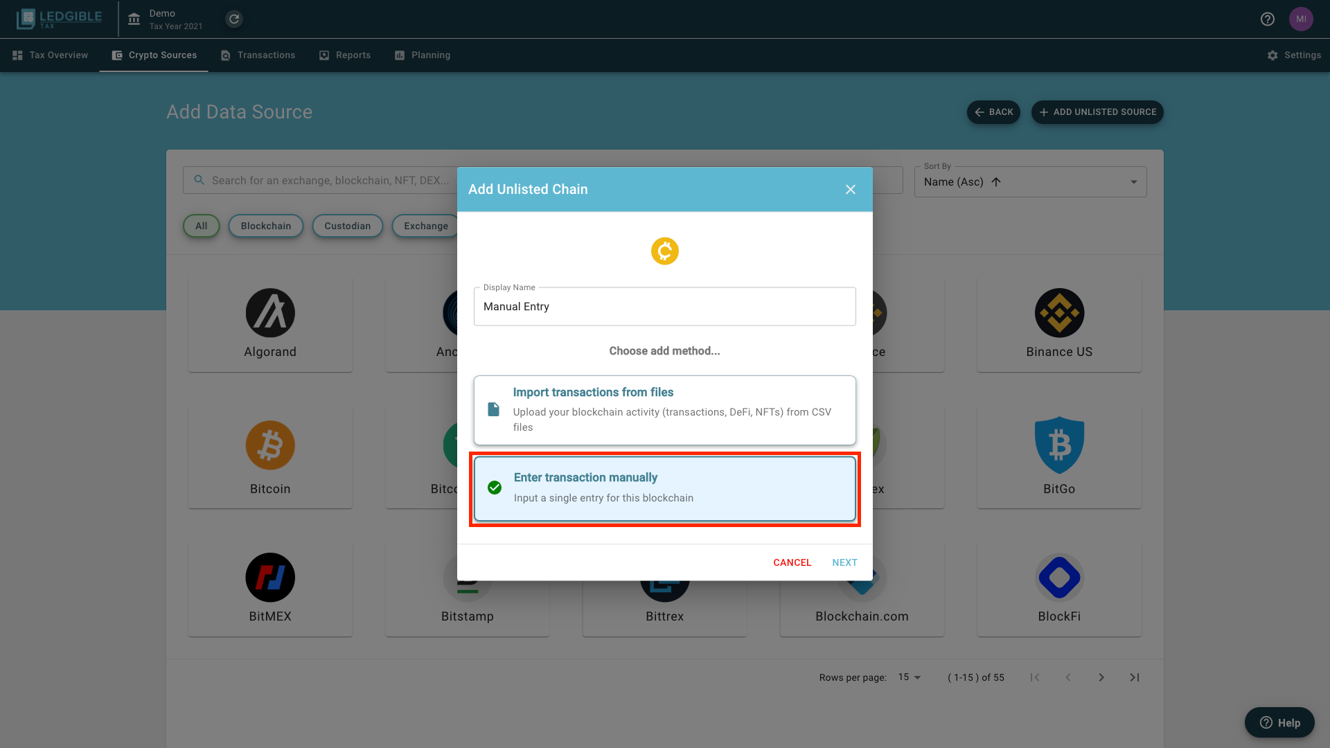 09_-_Tax_-_Crypto_Sources_-_Add_Unlisted_Source_-_Add_Unlisted_Chain_-_Select_Enter_Transaction_Manually.png