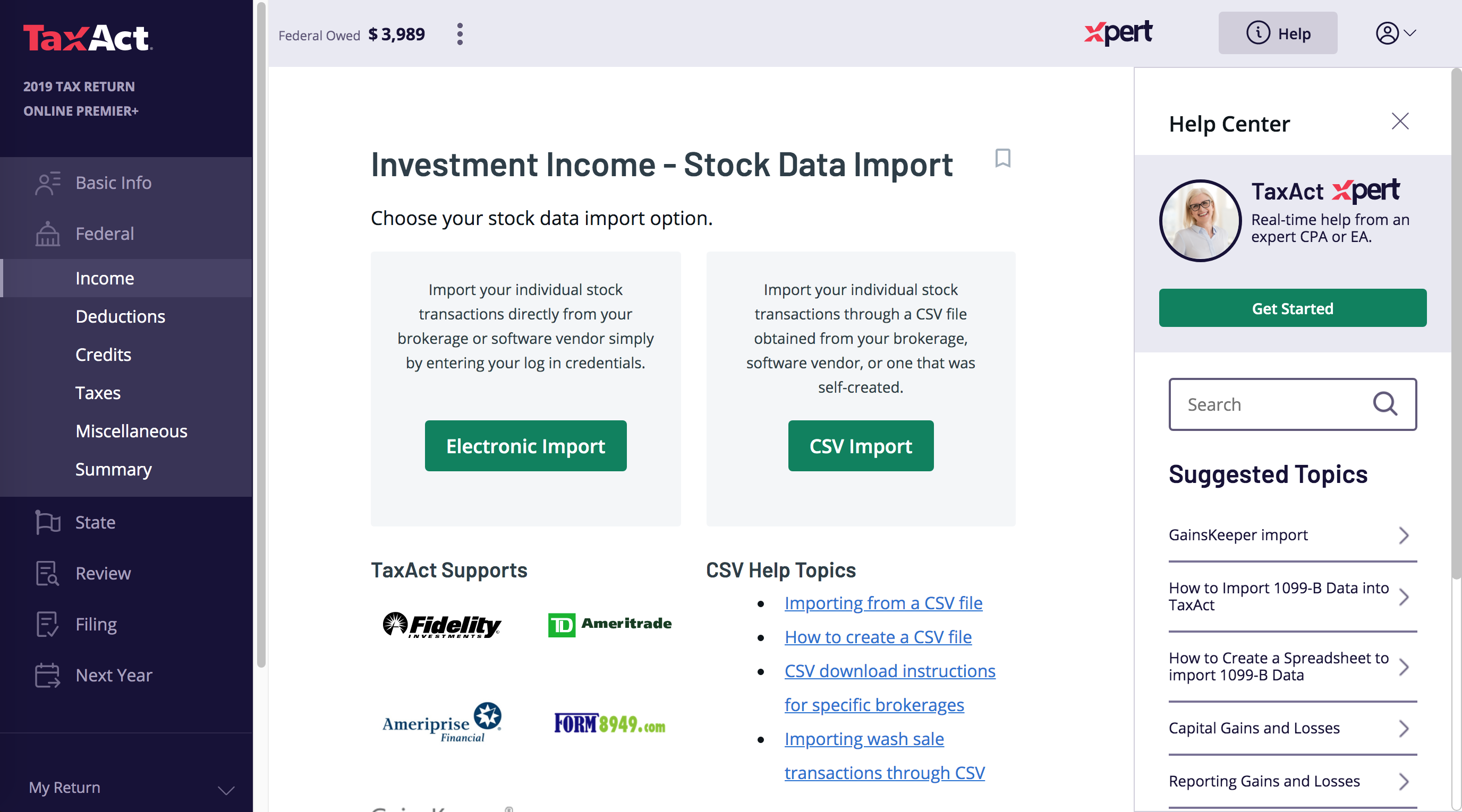 crypto tax wallet import